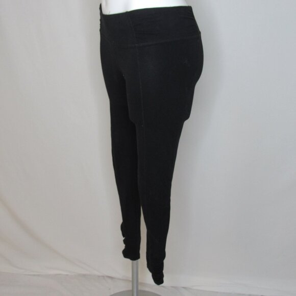 Betsey Johnson Performance Black Ruched Leggings 27" Women's S Small - Picture 2 of 10
